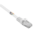 LAN (RJ45) Mreža Priključni kabel CAT 5e U/UTP 1 m Bijela sa zaštitom za nosić Basetech slika