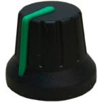 Okretni gumb S pokazivačem Crno-zelena (Ø x V) 18.8 mm x 15.24 mm PSP 49009-GREEN 1 ST