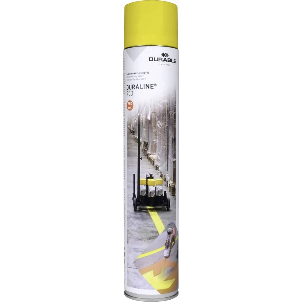 Durable 114004 DURABLE sprej za označavanje poda DURALINE® 750 žuta 114004 1. 1 kom. (Š x V) 63 mm x 340 mm slika