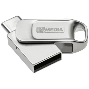 Verbatim MyDual - 32 GB - USB Type-A / USB Type-C - 2.0 - rotirajući okvir - srebrni MyMedia My Dual USB 2.0 /USB C Drive USB stick 32 GB srebrna 69266 USB 2.0, USB-C® slika