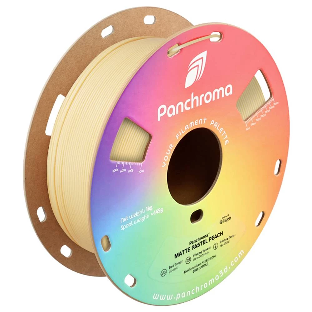 Polymaker CA04033 Panchroma™ Matte 3D pisač filament PLA mat, manji sadržaj plastike 1.75 mm 1000 g pastelna breskva, br slika
