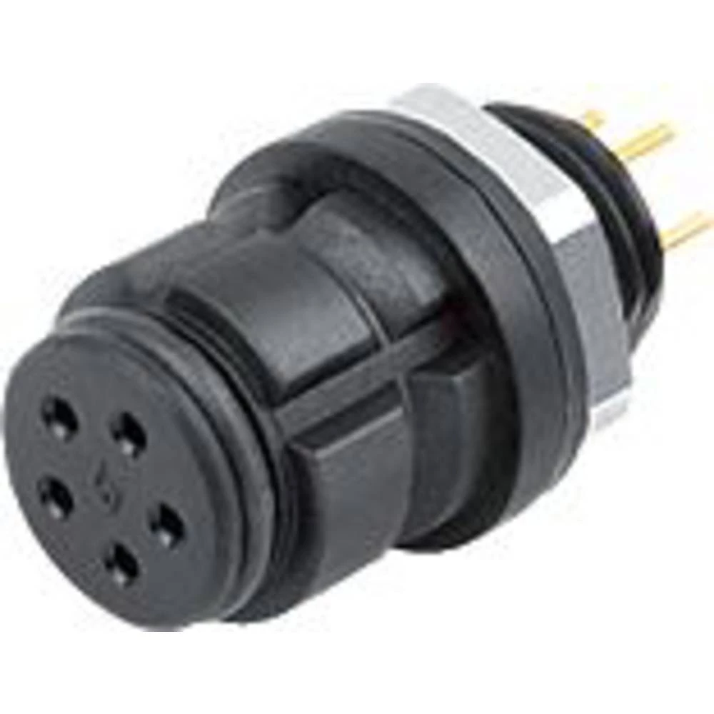 binder 99 9212 090 04-20 utičnica s prirubnicom žženski konektor, ravni Ukupan broj polova: 4 Serija (Okrugli utični kon slika