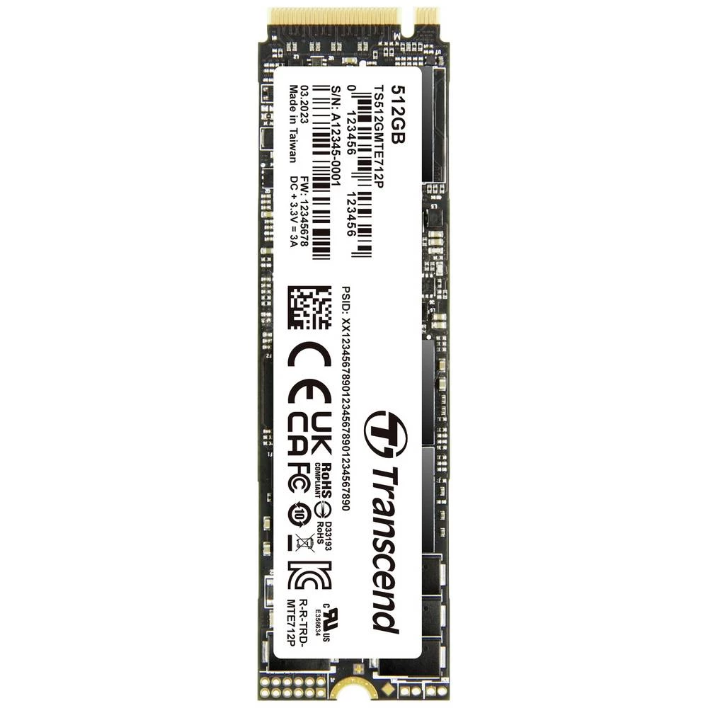Transcend MTE712P 512 GB unutarnji M.2 PCIe NVMe SSD 2280 PCIe NVMe 4.0 x4 industrijsko TS512GMTE712P slika