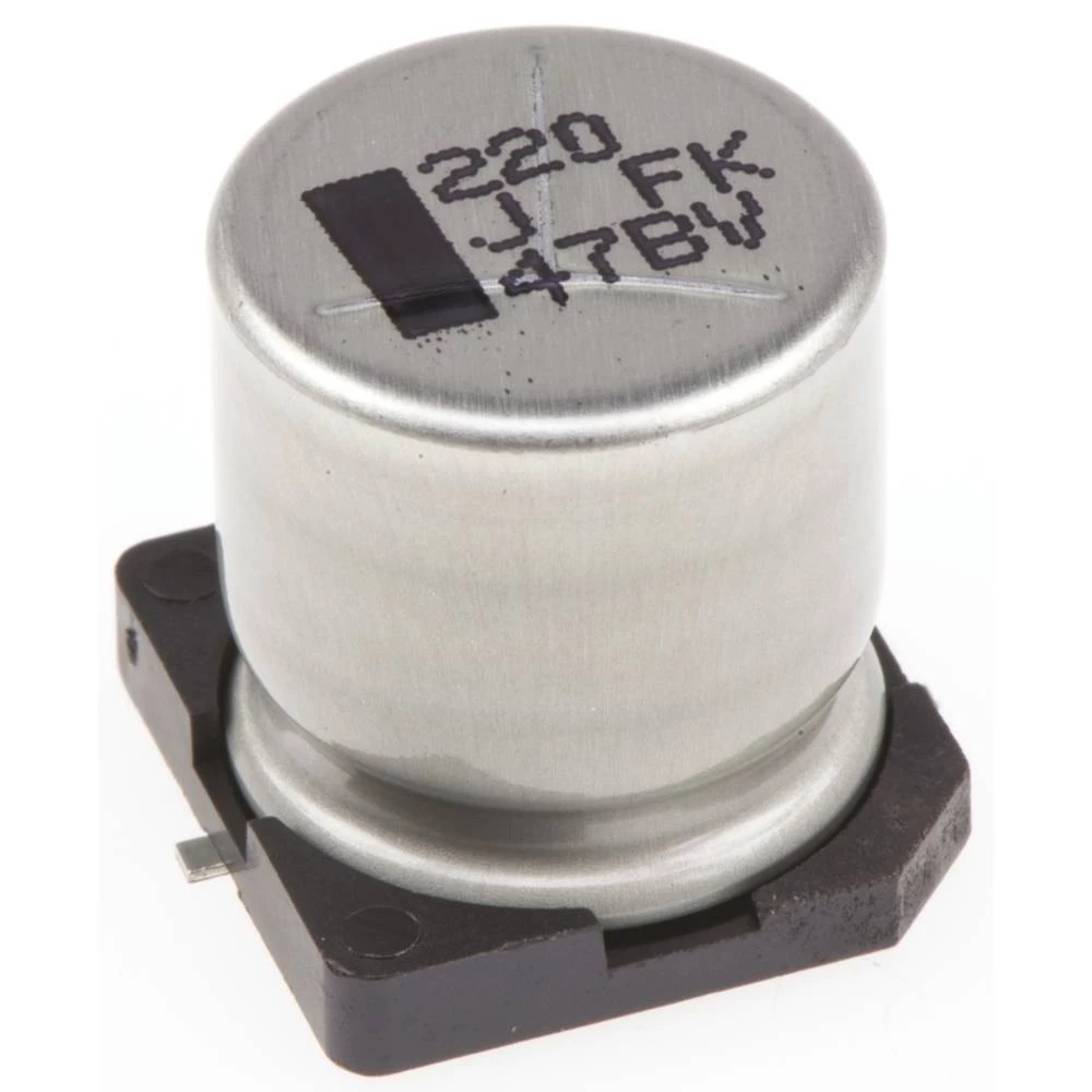 Panasonic elektrolitski kondenzator SMD 220 µF 63 V 20 % (Ø) 12.5 mm 1 St. slika