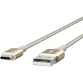 Belkin USB 2.0 Priključni kabel [1x Muški konektor USB-C™ - 1x Muški konektor USB 2.0 tipa A] 1.2 m Zlatna utikač primjenj slika