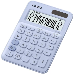 Casio MS-20UC-LB stolni kalkulator svijetloplava  solarno napajanje, baterijski pogon (Š x V x D) 105 x 23 x 149.5 mm slika