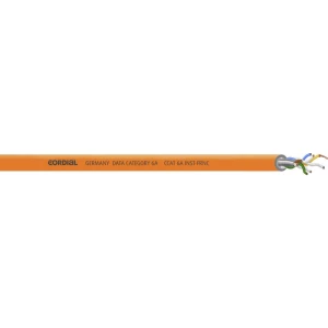 Mrežni kabel CAT 6A U/FTP 8 x 0.26 mm² Narančasta Cordial CCAT 6A INST-ORANGE 100 FRNC Roba na metre slika