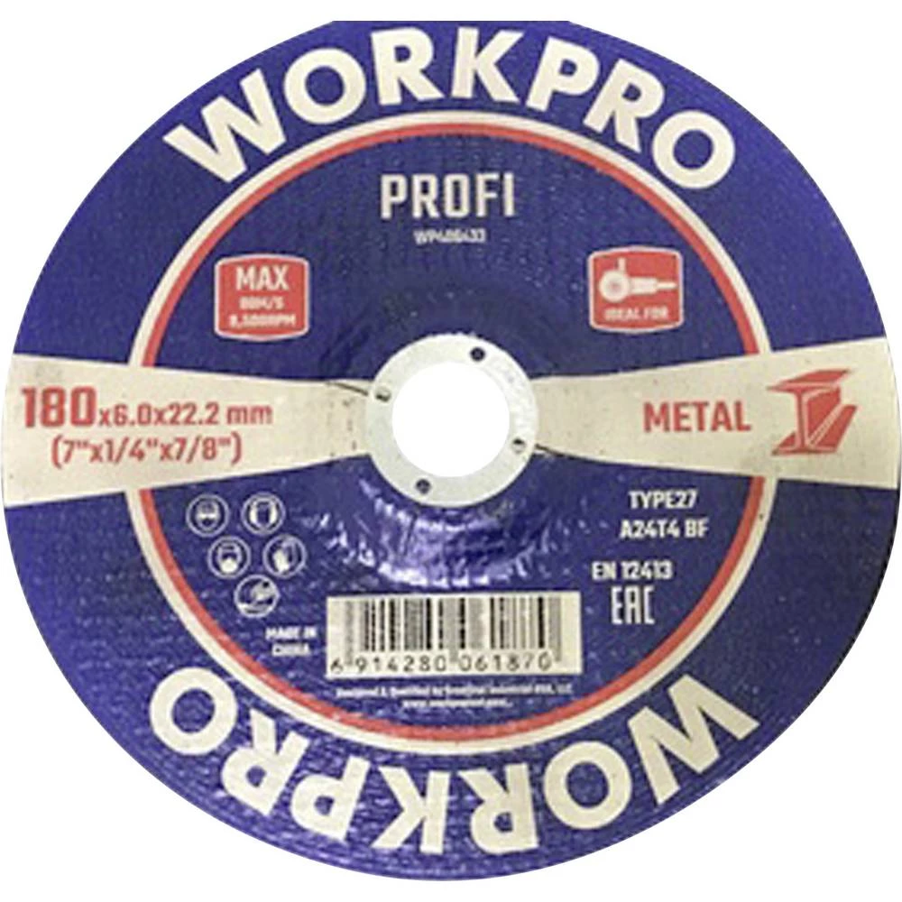 WorkPro WP406433 brusna ploča promjer 180 mm 5 St. slika