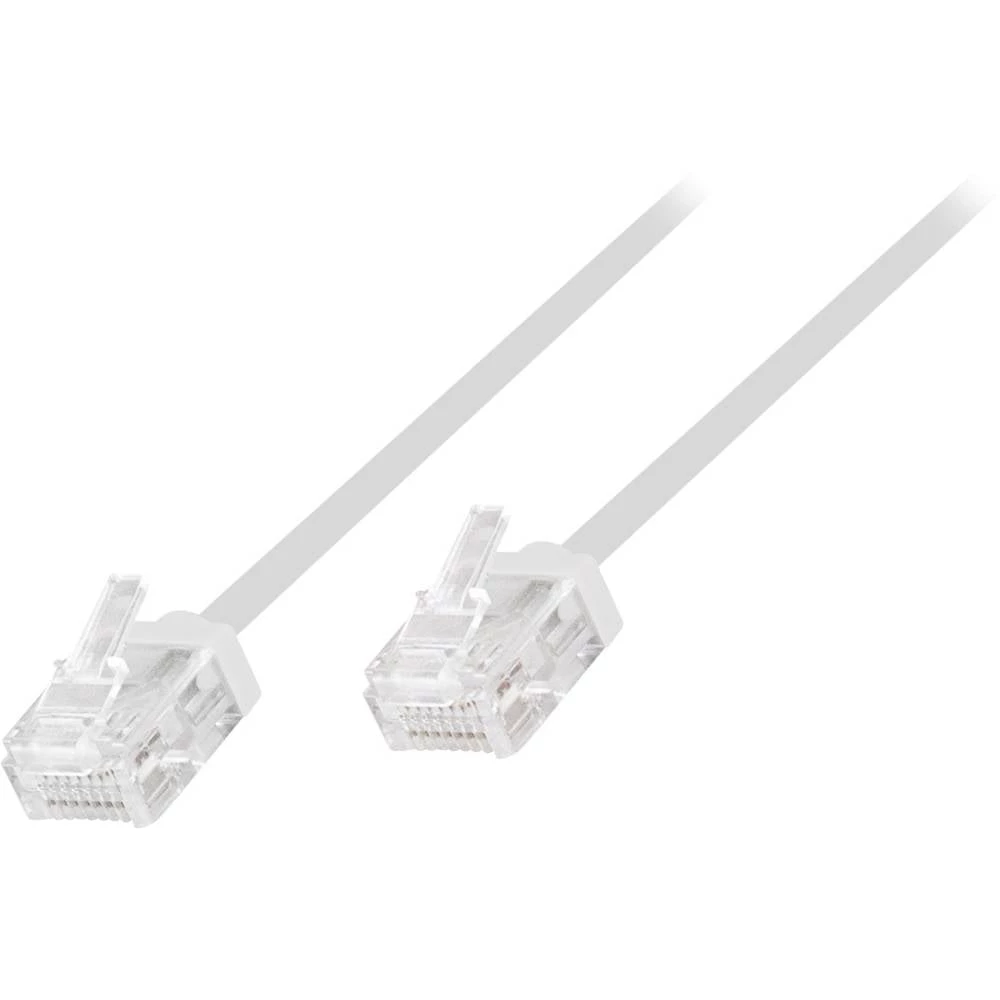 LogiLink CQ3041U RJ45 mrežni kabel, Patch kabel CAT 6a U/UTP 1.50 m bijela iznimno tanak, visokofleksibilan, vatrostalan slika