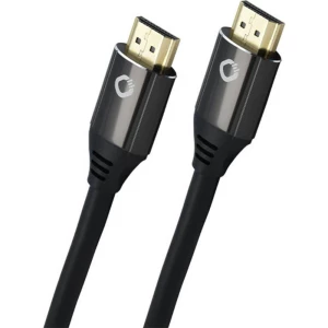 Oehlbach HDMI AV priključni kabel [1x muški konektor HDMI - 1x muški konektor HDMI] 3.00 m crna slika