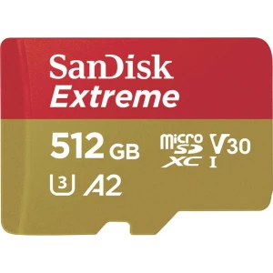 miniSDXC kartica 512 GB SanDisk Extreme™ Class 10, UHS-I, UHS-Class 3, v30 Video Speed Class A2 standard slika