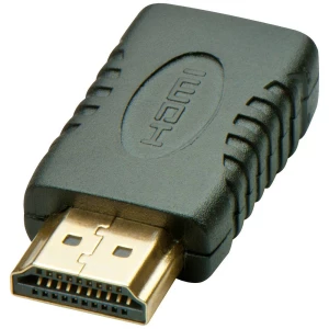 LINDY 41208 HDMI adapter [1x muški konektor HDMI - 1x ženski konektor mini HDMI] crna slika