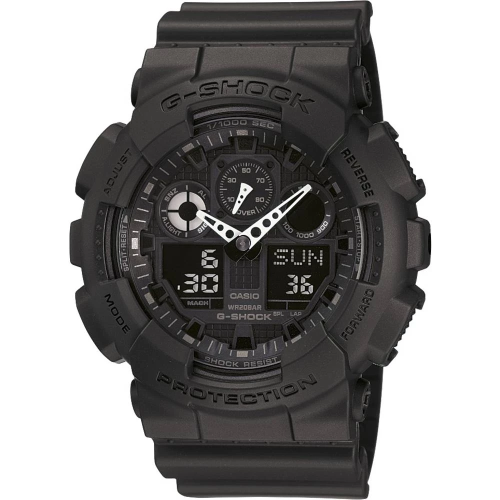 Casio ručni sat GA-100-1A1ER (Š x V) 51.20 mm x 55 mm crna Materijal kućišta=smola Materijal (narukvica)=smola slika