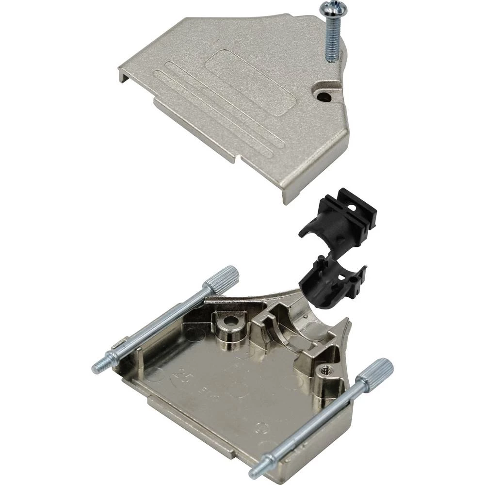 MH Connectors DTZK25-RA-K Broj polova (broj): 25 cink lijevani niklovani 180 ° srebrna 1 kom. slika