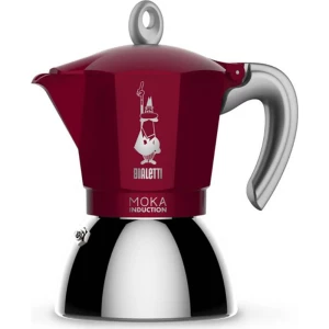 Bialetti New Moka Induction 4 Cup aparat za espresso crvena slika