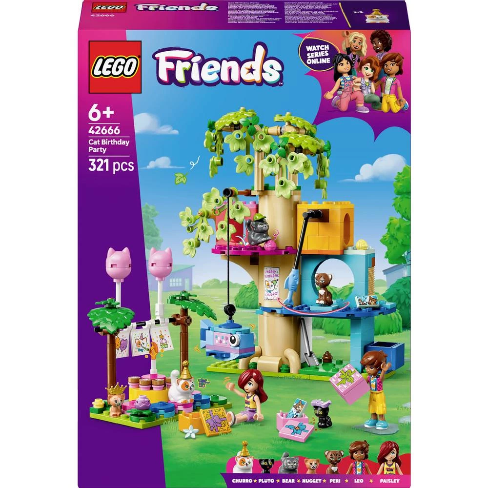42666 LEGO® FRIENDS Mačji rođendan i kućica na drvetu slika