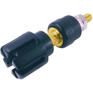 laboratorijski ženski konektor Zatik-Ø: 4 mm crna Cliff CL159711A 1 St. slika