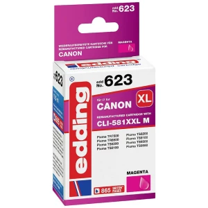 Edding patrona tinte zamijenjen Canon CLI-581XXLM kompatibilan  purpurno crven EDD-623 18-623 slika