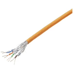 <br>  TRU COMPONENTS<br>  TC-11008840<br>  mrežni kabel<br>  CAT 6a<br>  S/FTP<br>  4 x 2 x 0.24 mm²<br>  CPR-Dca certificiran<br>  narančasta<br>  100 m<br> slika