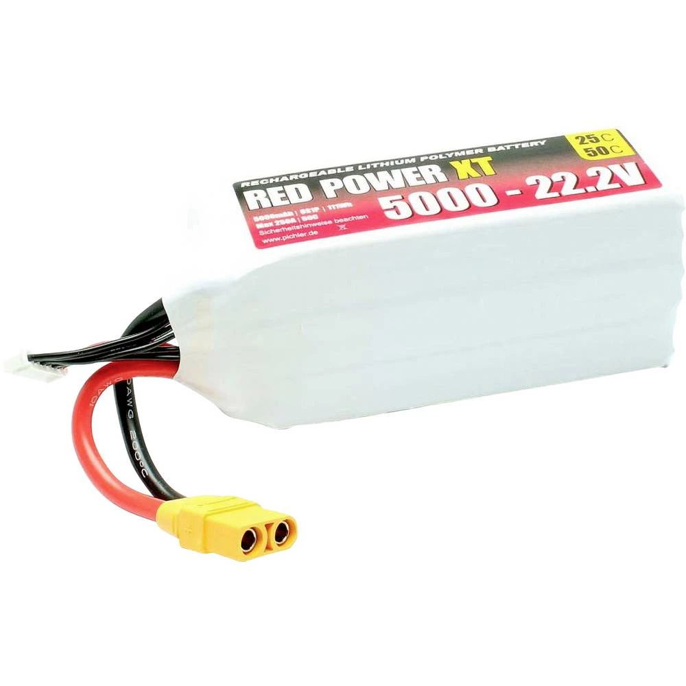 Red Power lipo akumulatorski paket za modele 22.2 V 5 Ah 25 C softcase XT90 slika