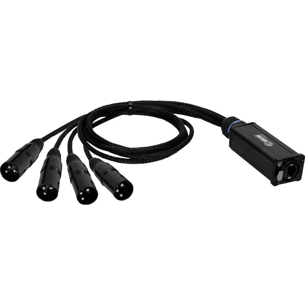 DEFENDER by Adam Hall K4CATBOXXM3 audio, DMX, XLR adapter [1x RJ45 - 4x XLR utikač 3-polni] 0.3 m slika