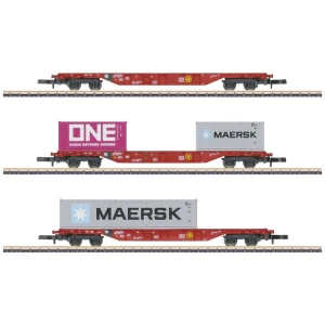 Märklin 82640 Z Komplet od 3 vagona za transport kontejnera tipa Sgns 6 DB AG slika