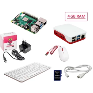 Raspberry Pi® 4 B Desktop Kit 4 GB 4 x 1.5 GHz uklj. tipkovnica, uklj. miš, Uklj. Noobs OS, Uklj. napajanje, uklj. kućište, slika