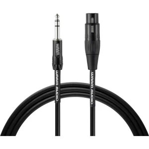 Warm Audio Pro Series XLR priključni kabel [1x ženski konektor XLR - 1x 6,3 mm banana utikač] 0.90 m crna slika