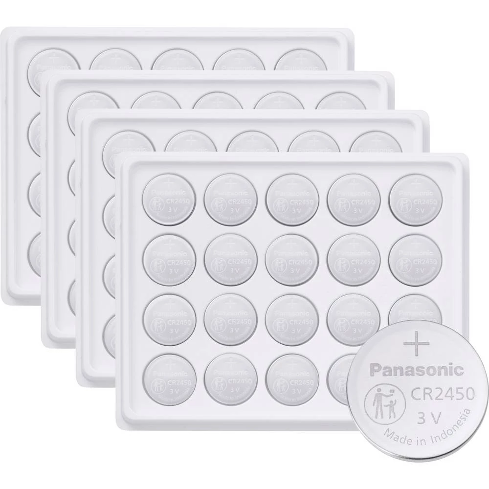 Panasonic gumbasta baterija CR 2450 3 V 300 kom. 620 mAh litijev CR2450 slika