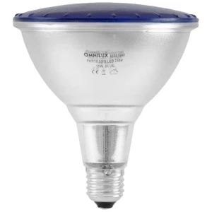 Omnilux 88081882 LED E27 15 W plava (Ø x D) 121 mm x 135 mm 1 St. slika