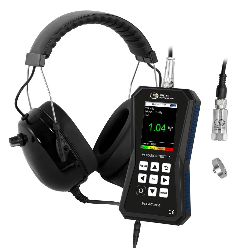 PCE Instruments PCE-VT 3850 uređaj za mjerenje vibracija ±2 % slika