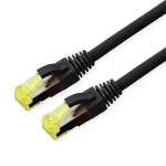 Roline 21.15.0759 RJ45 mrežni kabel, Patch kabel CAT 6a S/FTP 10 m crna  1 St.