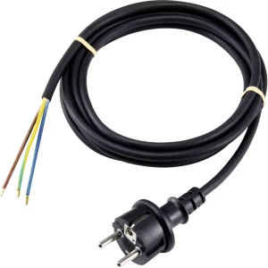 Basetech XR-1638086 struja priključni kabel crna boja 3.00 m slika