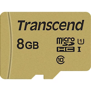 microSDHC kartica 8 GB Transcend Premium 500S Class 10, UHS-I, UHS-Class 1 Uklj. SD-adapter slika