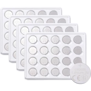 VOLTCRAFT gumbasta baterija CR 2025 3 V 100 St. 160 mAh litijev slika