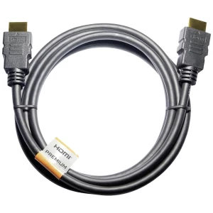 Maxtrack HDMI priključni kabel HDMI A utikač, HDMI A utikač 2.00 m crna C 215-2 L Ultra HD (4K) HDMI HDMI kabel slika