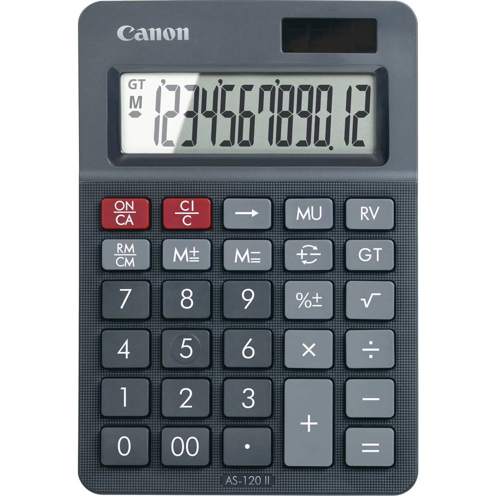 Canon Tischrechner anzeigend AS-120 II stolni kalkulator crna (Š x V x D) 144 x 29 x 100 mm slika