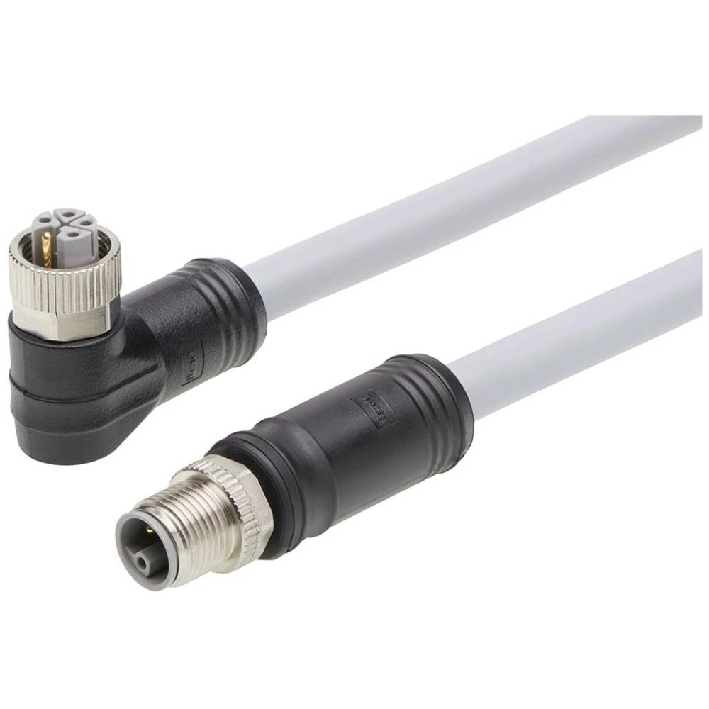 Molex 1205010112 utični konektor za senzor/aktivator, konfekcionirani ženski konektor, kutni, ravni muški konektor 5 m B slika