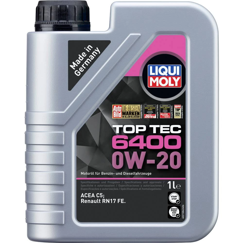 Liqui Moly Top Tec 6400 0W-20 21584 motorno ulje 1 l slika