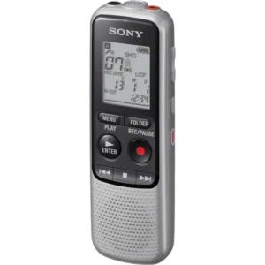 Digitalni diktafon Sony ICD-BX140 Vrijeme snimanja (maks.) 1034 h Srebrna Utišavanje buke slika