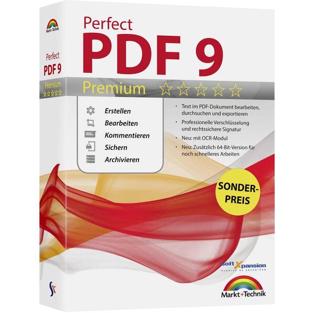 Markt & Technik Perfect PDF 9 Premium puna verzija 1 licenca Windows PDF softver slika