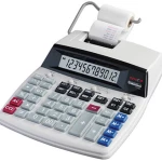 Ispisni stolni kalkulator GENIE D69 PLUS Bijela Zaslon (broj mjesta): 12 strujni pogon (Š x V x d) 210 x 278 x 73 mm