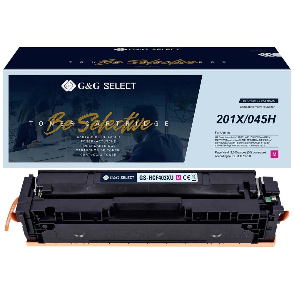 G&G toner zamijenjen HP, Canon 201X, 045H kompatibilan  purpurno crven  CF403X/Cartridge 045H Magenta GS-HCF403X(U) slika