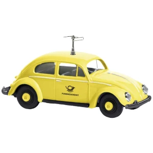 Busch 52912 h0 Volkswagen Beetle perec prozor radio ispitno vozilo DBP žuto slika