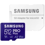 Samsung PRO Plus sdxc kartica 512 GB Class 10, Class 10 UHS-I, UHS-I, v30 Video Speed Class 4K video podrška, a2 standard , uklj. sd-adapter, otporan na udarce