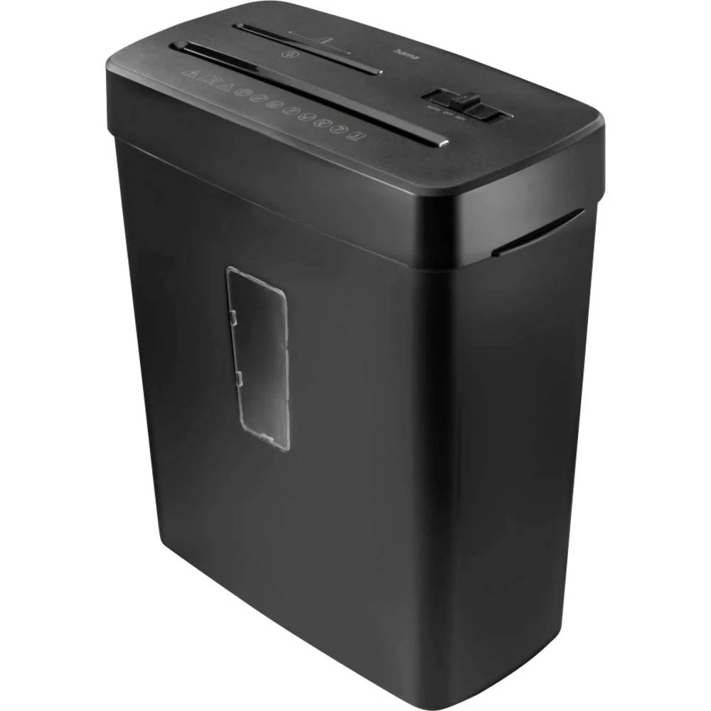 Hama Prime M50CD-B uništavač dokumenata 6 list 2 x 12 mm P-5 13 l Uništava također kreditne kartice slika