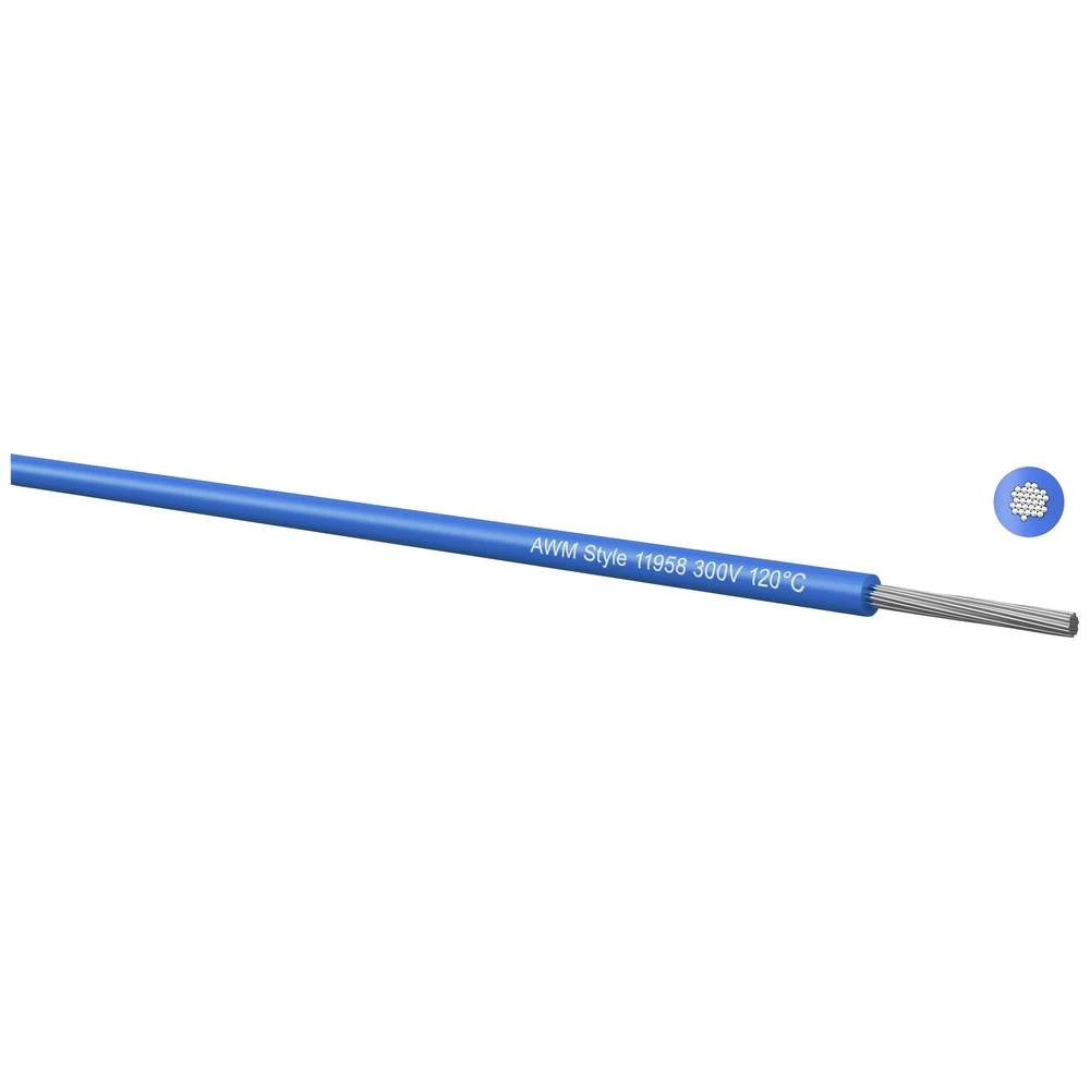 Kabeltronik 780201808 pletenica UL 11958 1 x 0.56 mm² crvena 500 m slika