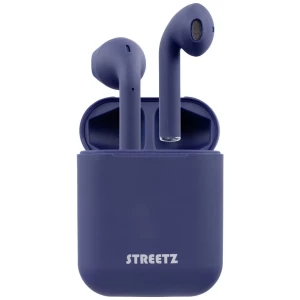 STREETZ TWS-0009  In Ear Headset Bluetooth® stereo plava boja  slušalice s mikrofonom, kutija za punjenje, kontrola na dodir slika