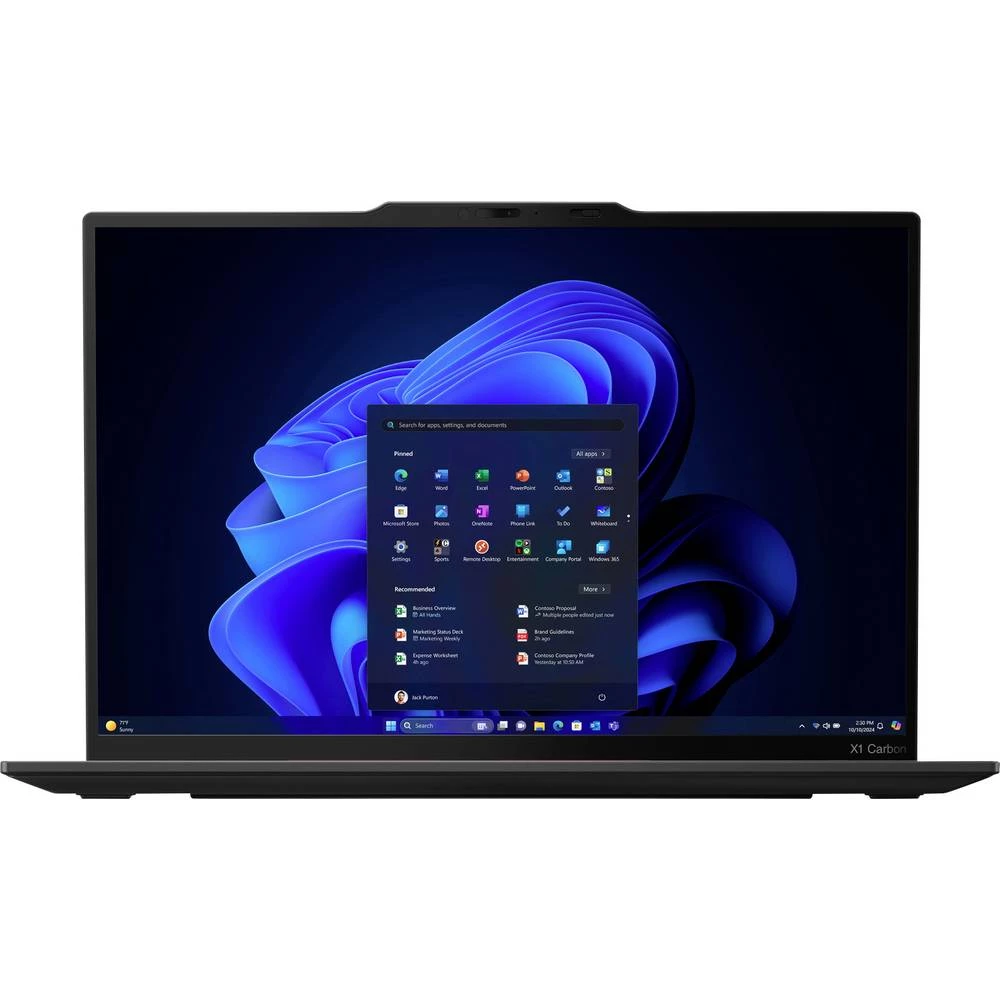 Lenovo Notebook ThinkPad X1 35.6 cm (14 palac) 2.8K Intel® Core™ Ultra 7 (Series 2) 258V 32 GB RAM 2 TB SSD njemačka, qw slika