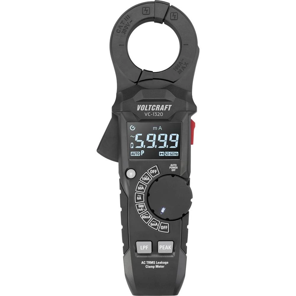 VOLTCRAFT VC-1320 strujne stezaljke digitalni Zaslon (brojevi): 6000 slika